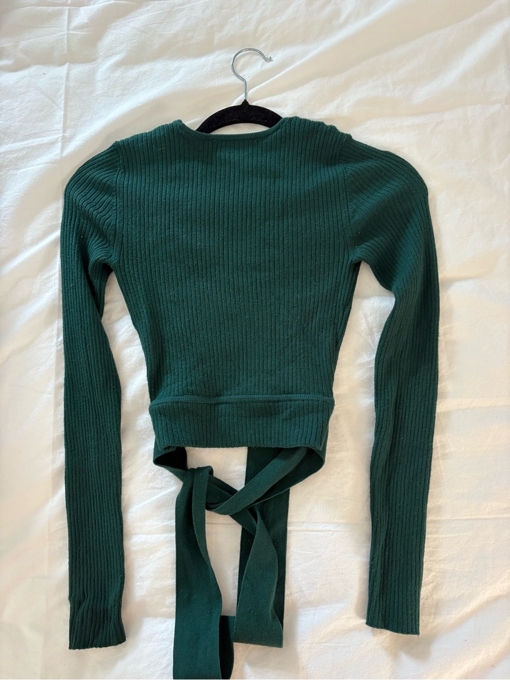 Wilfred Green Ribbed Wrap Top - Picture 3 of 3